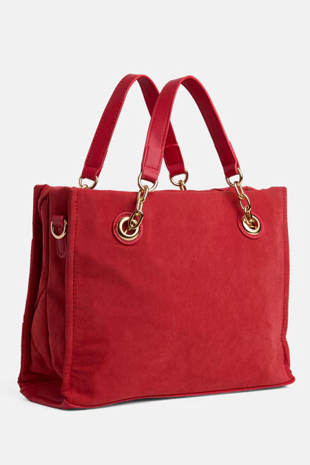 Coco+Carmen Belle Quilted Tote - Red