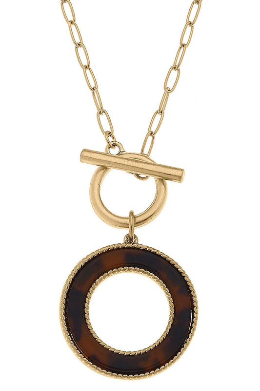 Canvas Sadie Open Circle T-bar Necklace