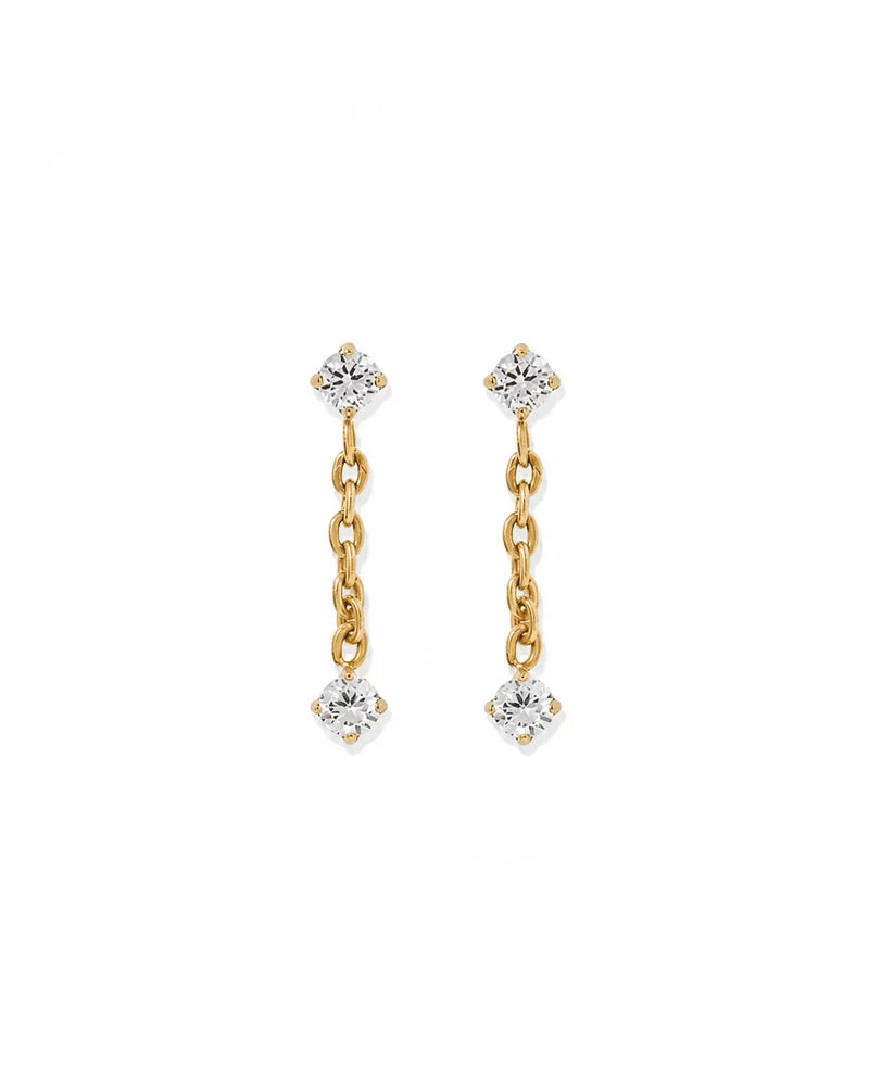 Linny Co Holland Gold Screw Back Stud Earrings