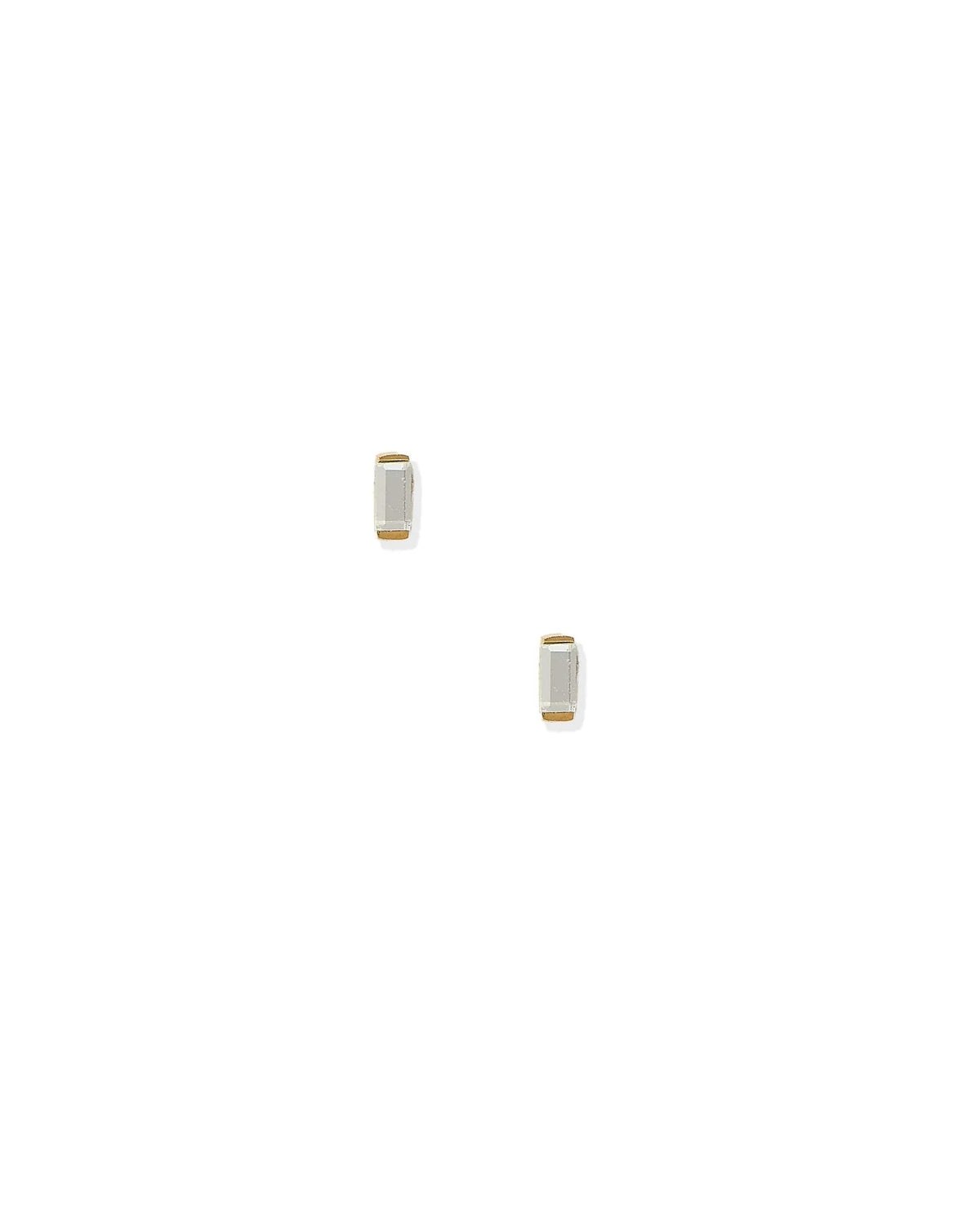 Linny Co Micro Amber Screw Back Stud Earrings