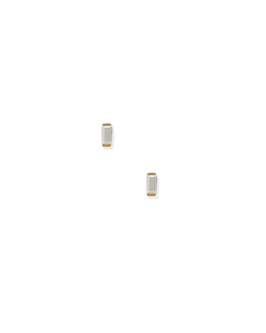 Linny Co Micro Amber Screw Back Stud Earrings