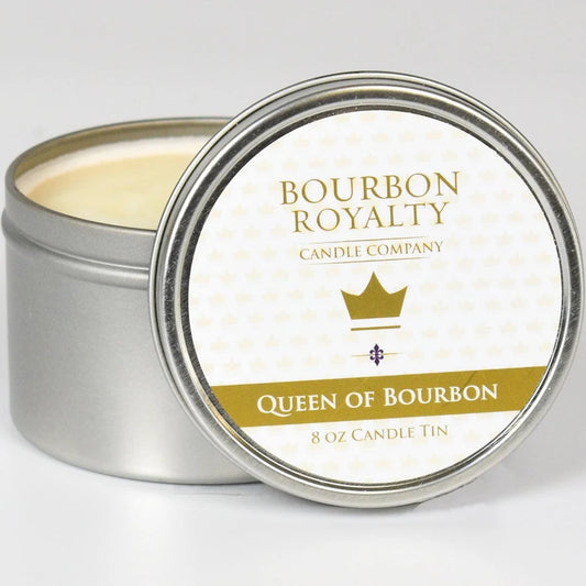 Bourbon Royalty Queen of Bourbon 8oz Candle Tin