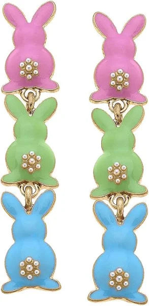 CANVAS Linked Easter Bunny Earrings