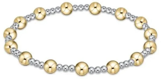 Enewton Classic Sincerity Pattern 5mm Bead Bracelet - Mixed Metal