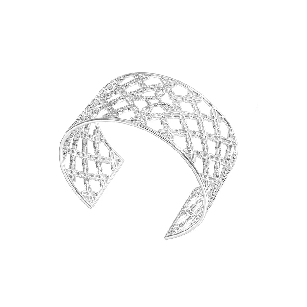Natalie Wood Designs Celestia Cuff Bracelet in Silver