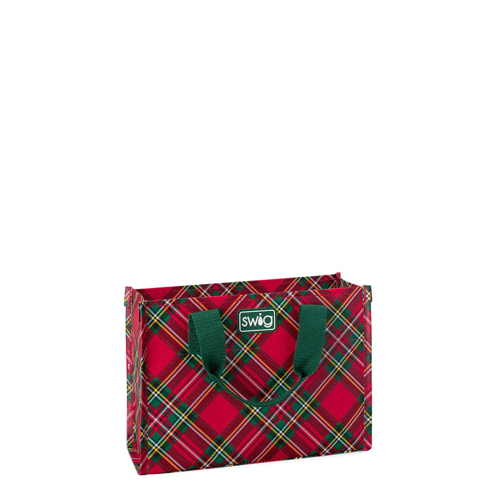 Swig Christmas Plaid Reusable Bag Assortment