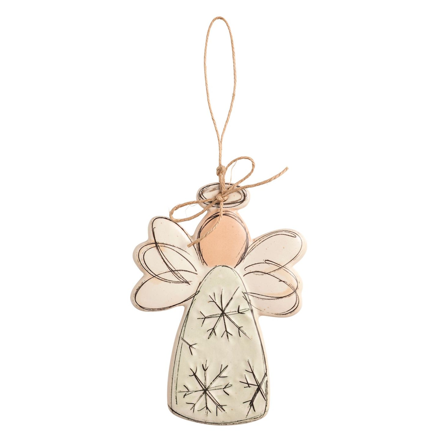 Mud Pie Ceramic Angel Ornaments