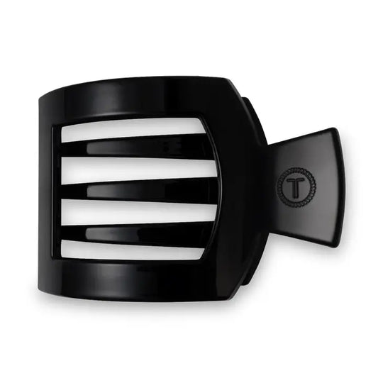 TELETIES Square Flat Medium Jet Black