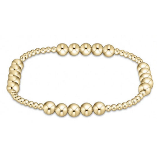 Enewton Classic Blissful Pattern 2.5mm Bead Bracelet - 5mm Gold