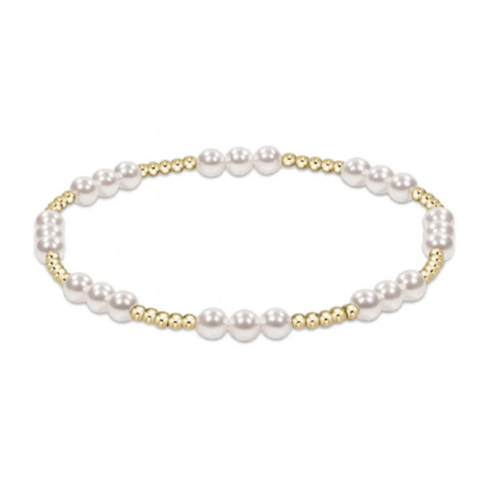 Enewton Classic Joy Pattern 4mm Bead Bracelet - Pearl