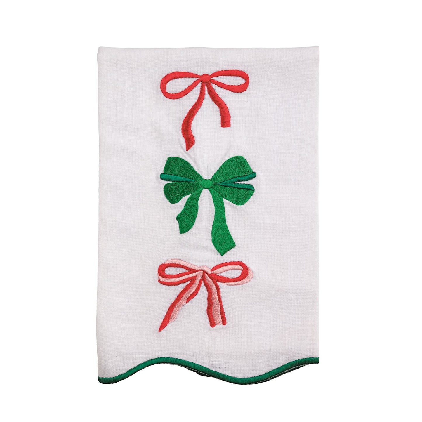 Mud Pie Christmas Bow Tea Towel