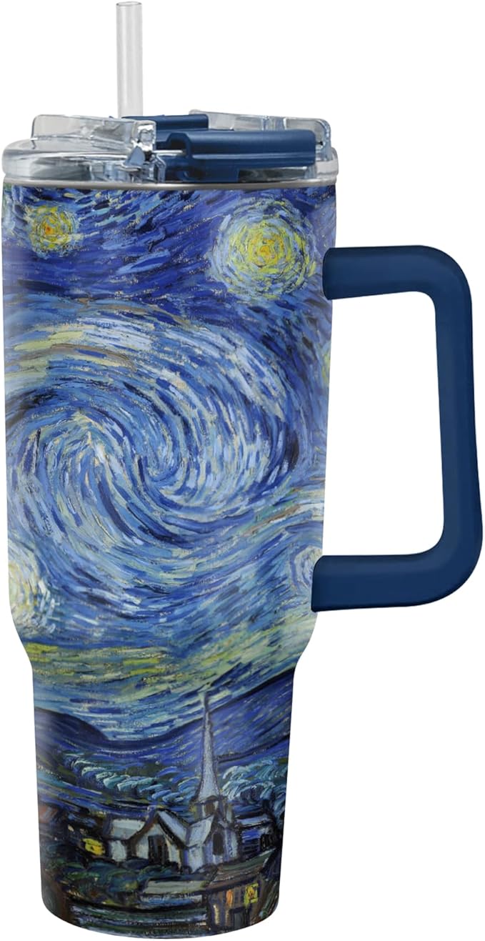 Rain Caper 30 oz Stainless Steel Tumbler van Gogh Patterns