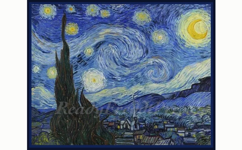 Rain Caper Note Cards van Gogh - gg's art frames gifts