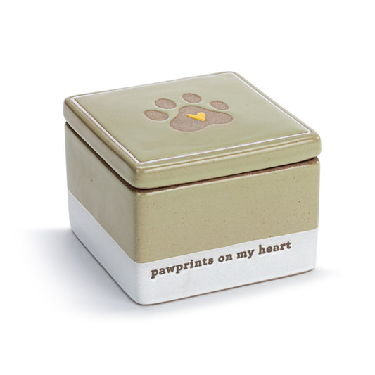 Demdaco Inspired Keepsake Box - Paw Prints