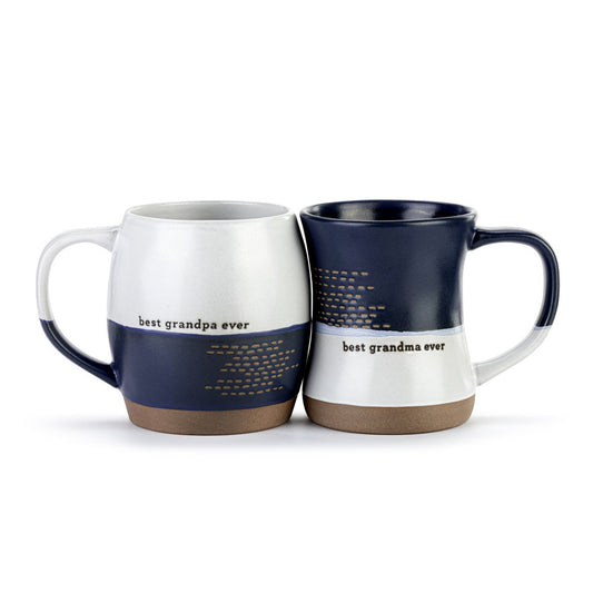 Demdaco Grandma & Grandpa Hug Mug Set