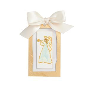 Mud Pie Gold Painted Acrylic Nativity Ornament