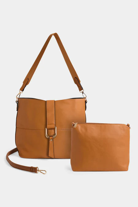 Coco+Carmen Cassia Shoulder Bag - Cognac