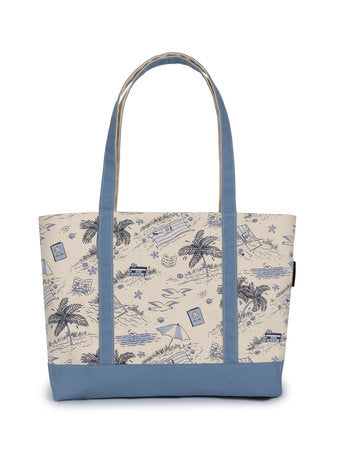 Vacation Vibe Large Zip Top Tote
