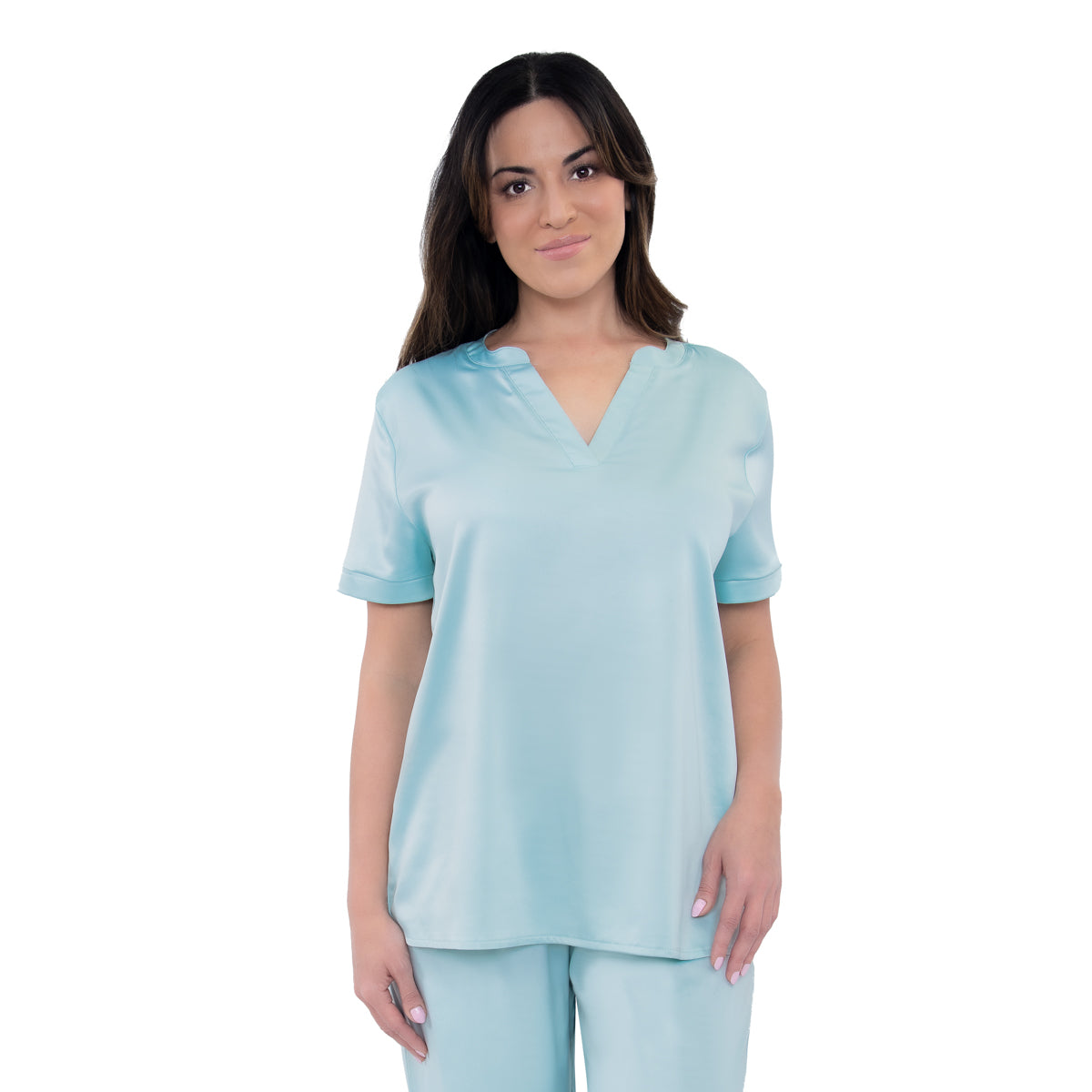 Amanda Blu Sea Glass V-Neck Pajama Tops