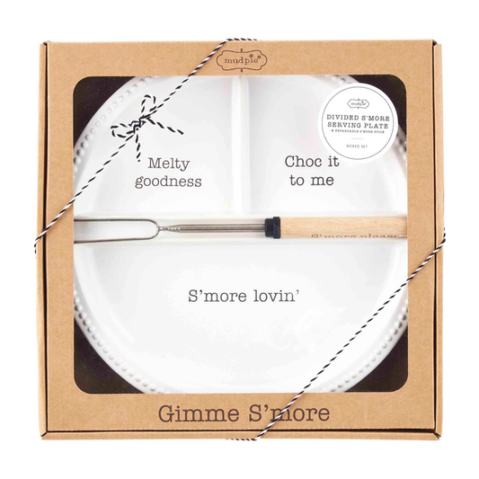 Mud Pie S'mores Plate and Skewer Set