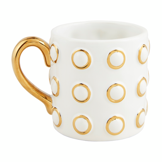 Mud Pie Gold Ring Gold Mug