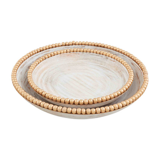 Mud Pie Gold Metal Beaded Bowls