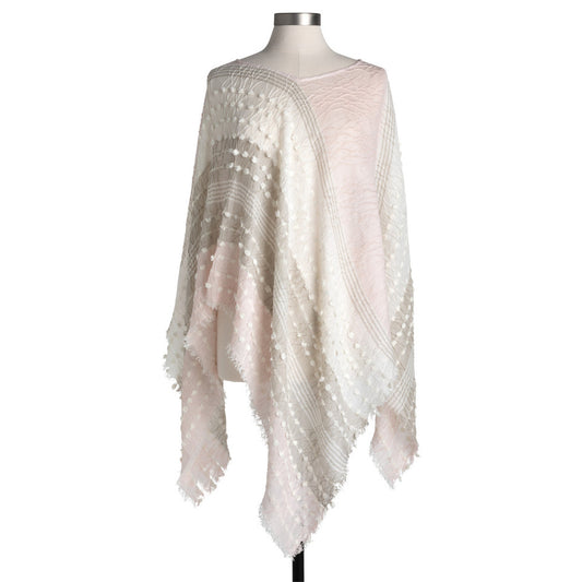 Demdaco Textured Poncho in Blush