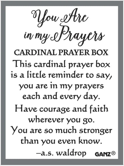 Ganz You Are in My Prayers Cardinal Prayer Box