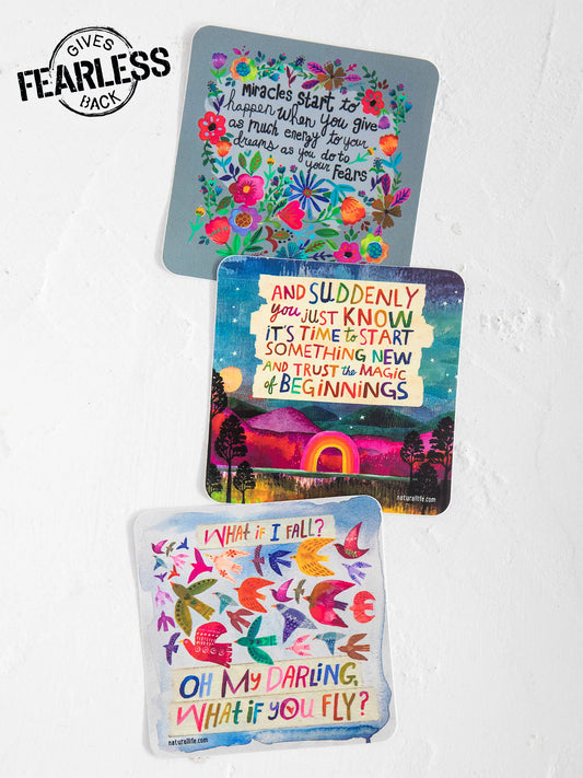 Natural Life - Set of 3 Vinyl Stickers